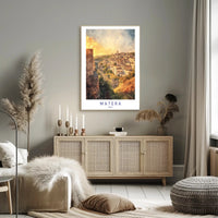 Matera at Sunset Poster PosterGoat