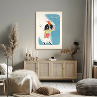 Skiing in Tyrol Poster PosterGoat