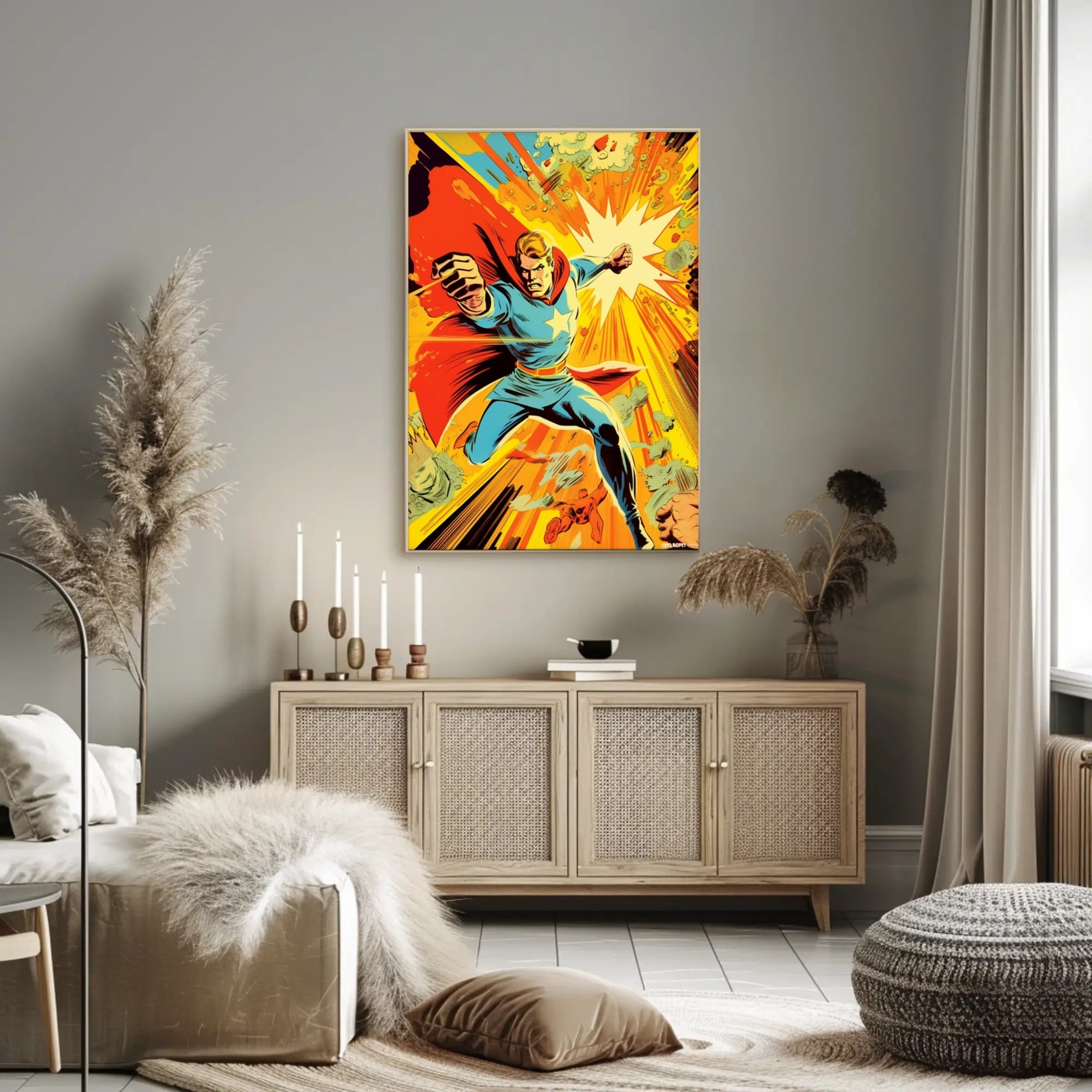 Dynamic Heroic Charge Poster