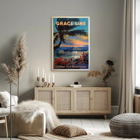 Cruise into Paradise: Vintage Caribbean Travel Poster PosterGoat