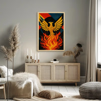 Phoenix Rebirth Artistic Masterpiece: Abstract, Artistic, or Pop Culture Poster