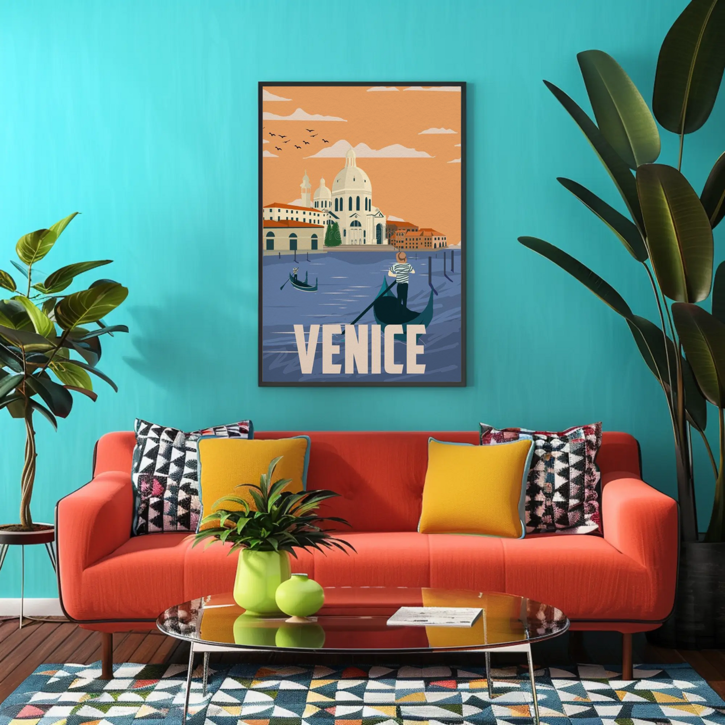 Venice Gondola Travel Poster