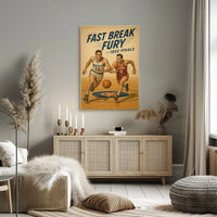 Fast Break Fury 1955 Finals Poster