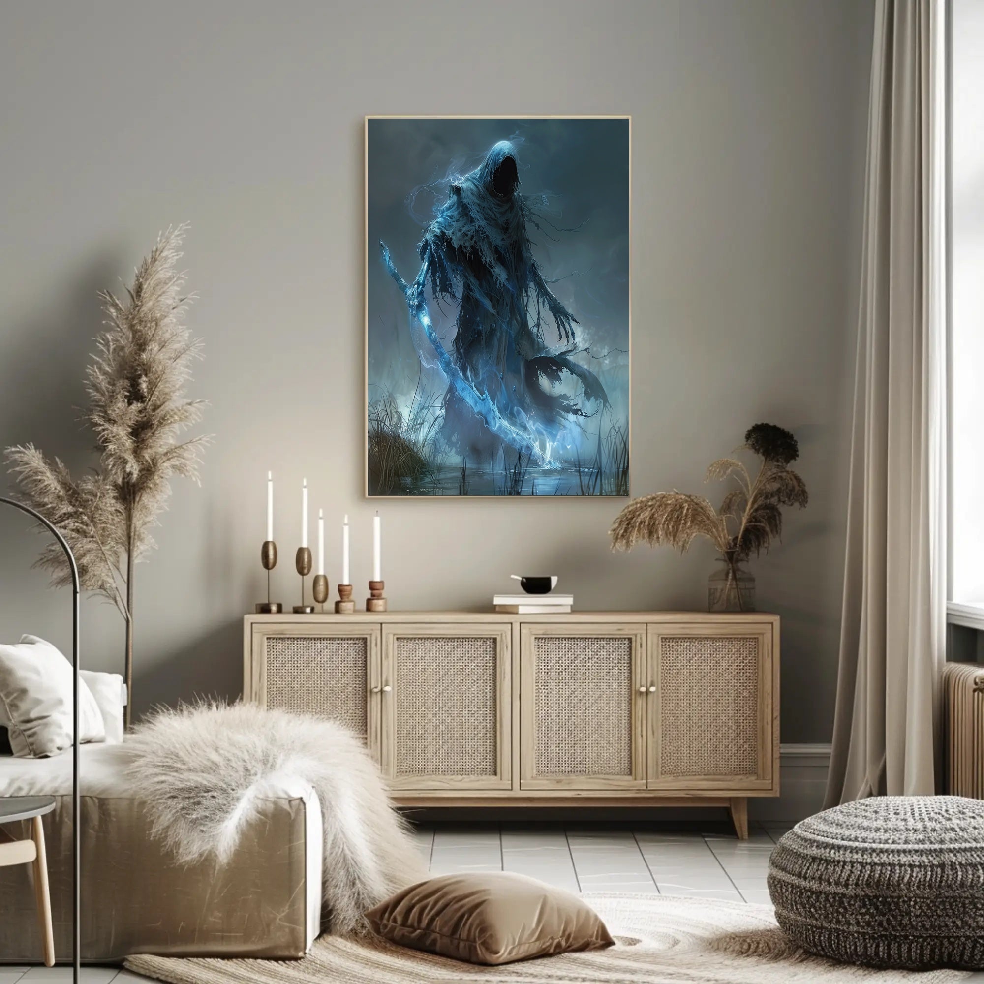 Spectral Reaper Fantasy Illustration Wall Decor Fantasy Poster PosterGoat