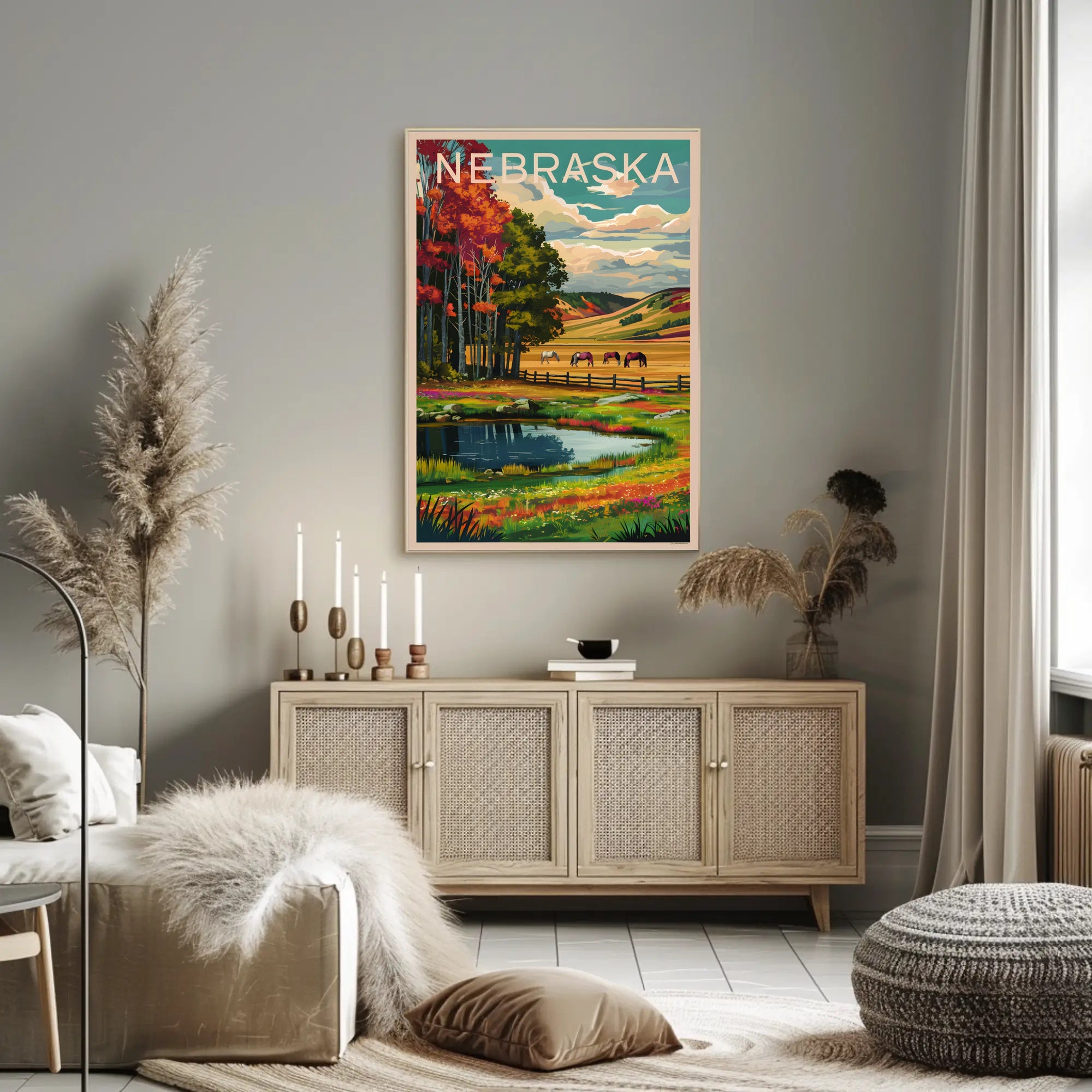 Nebraska Landscape Poster