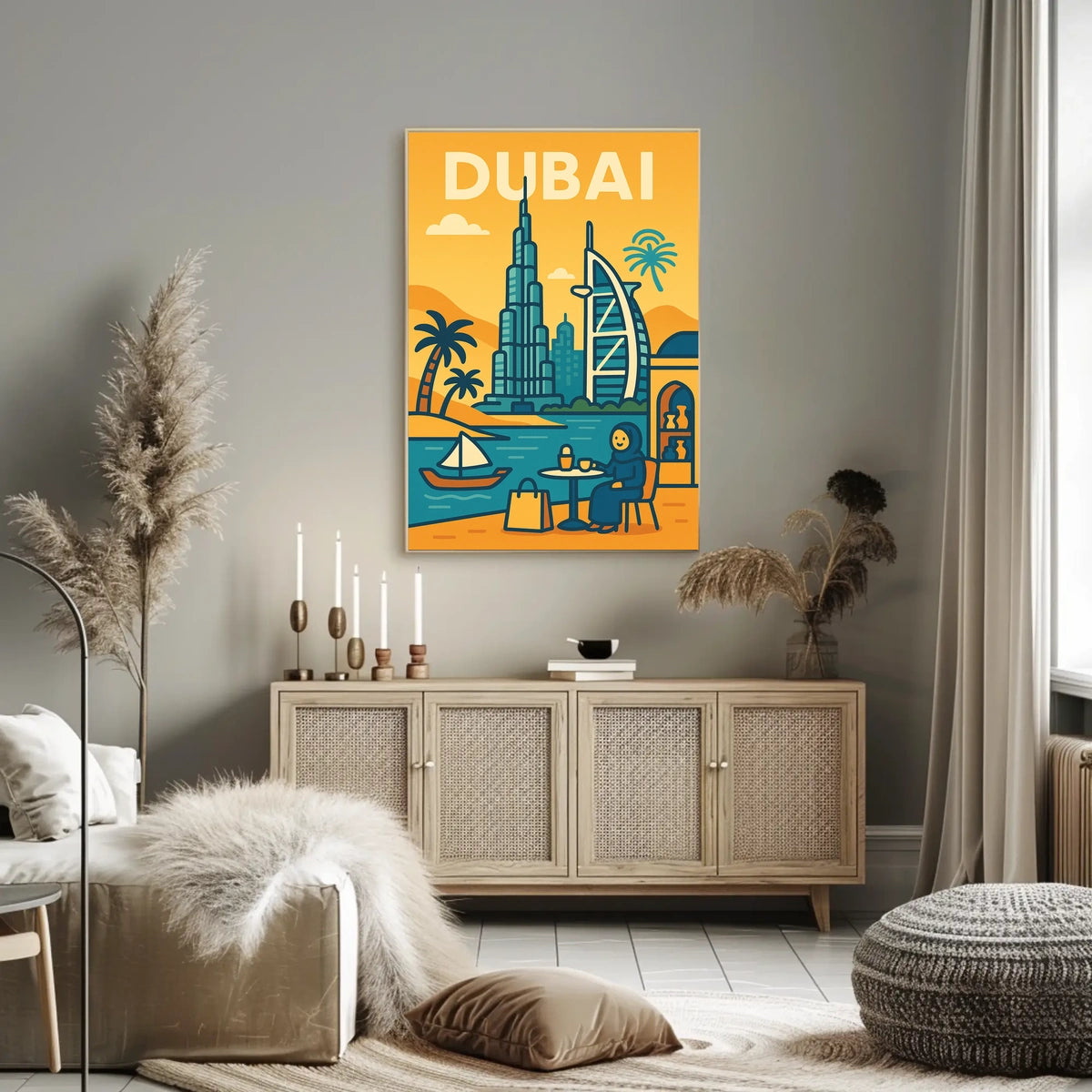 Discover Dubai Poster Iconic Skyline For Luxury Home Decor
