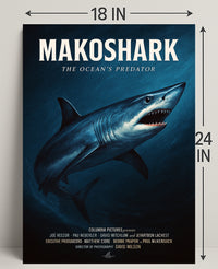 Makoshark The Oceans Predator Poster PosterGoat