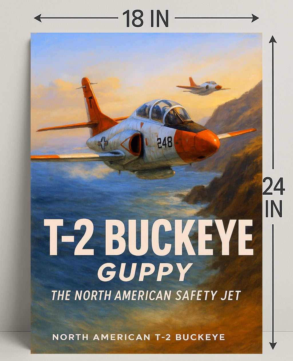 T-2 Buckeye The North American Safety Jet Poster PosterGoat