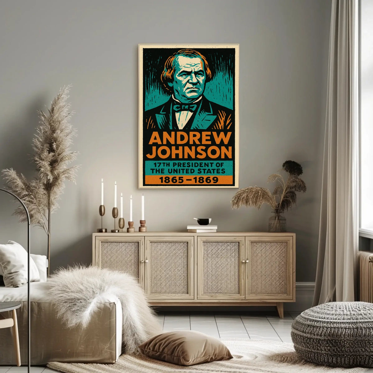 Andrew Johnson 17th President Poster