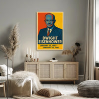 Eisenhower Vintage Pop Art Patriot History Poster
