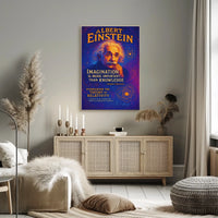 Albert Einstein Imagination and Relativity Poster