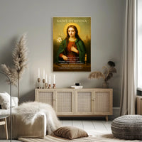 Saint Dymphna Patron of Mental Illness Poster PosterGoat