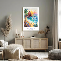El Tunco Beach Paradise Poster PosterGoat