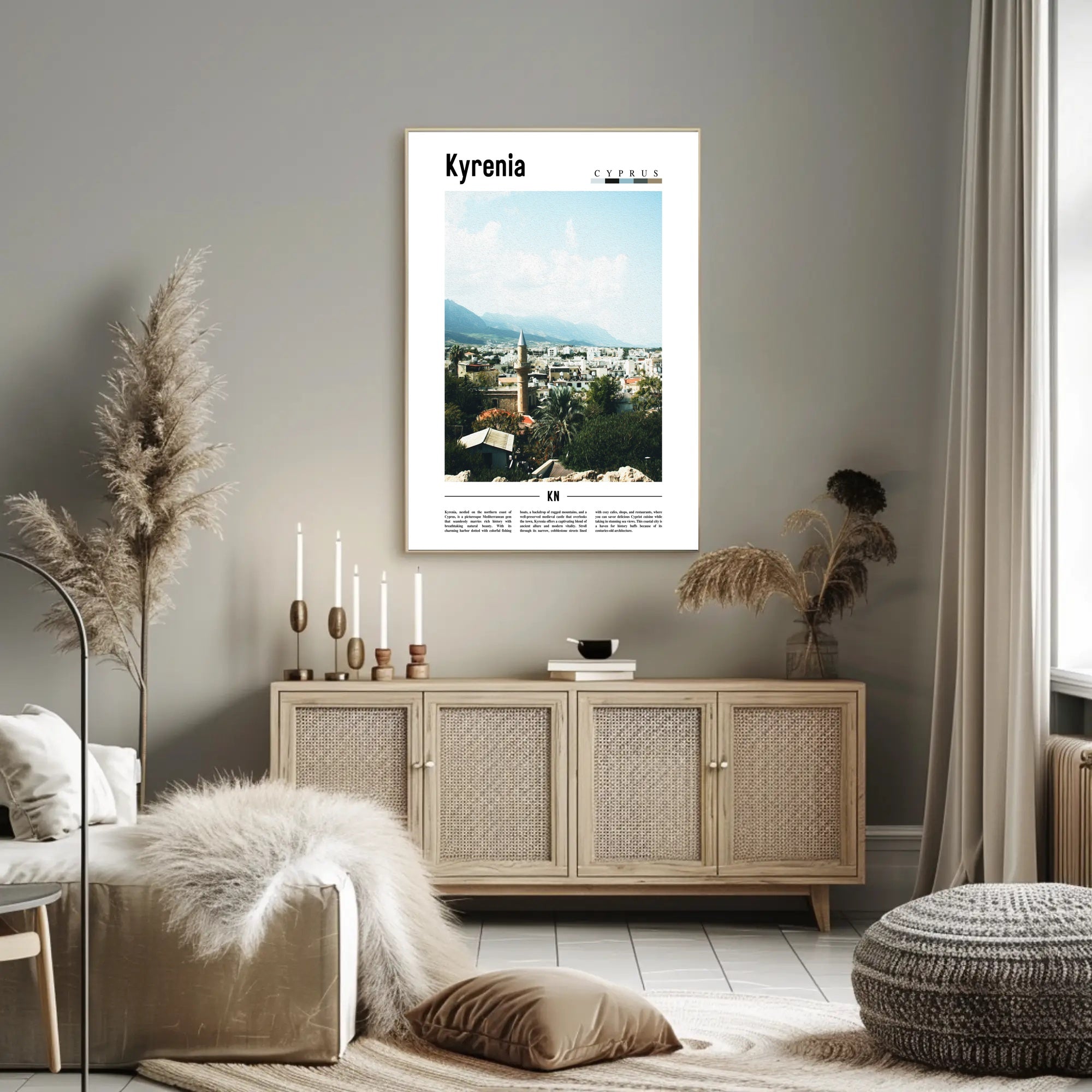 Kyrenia Mediterranean Escape Travel Poster PosterGoat