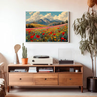 Serene Mountain Meadow Poster