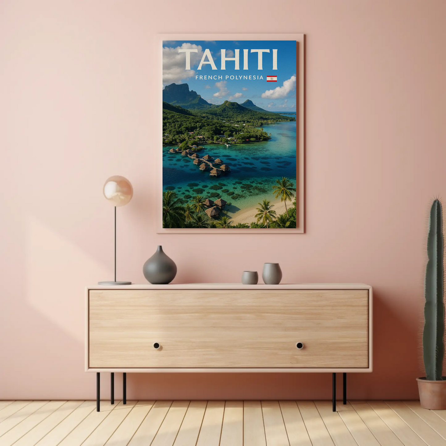 Tahiti French Polynesia Tropical Island Paradise Poster