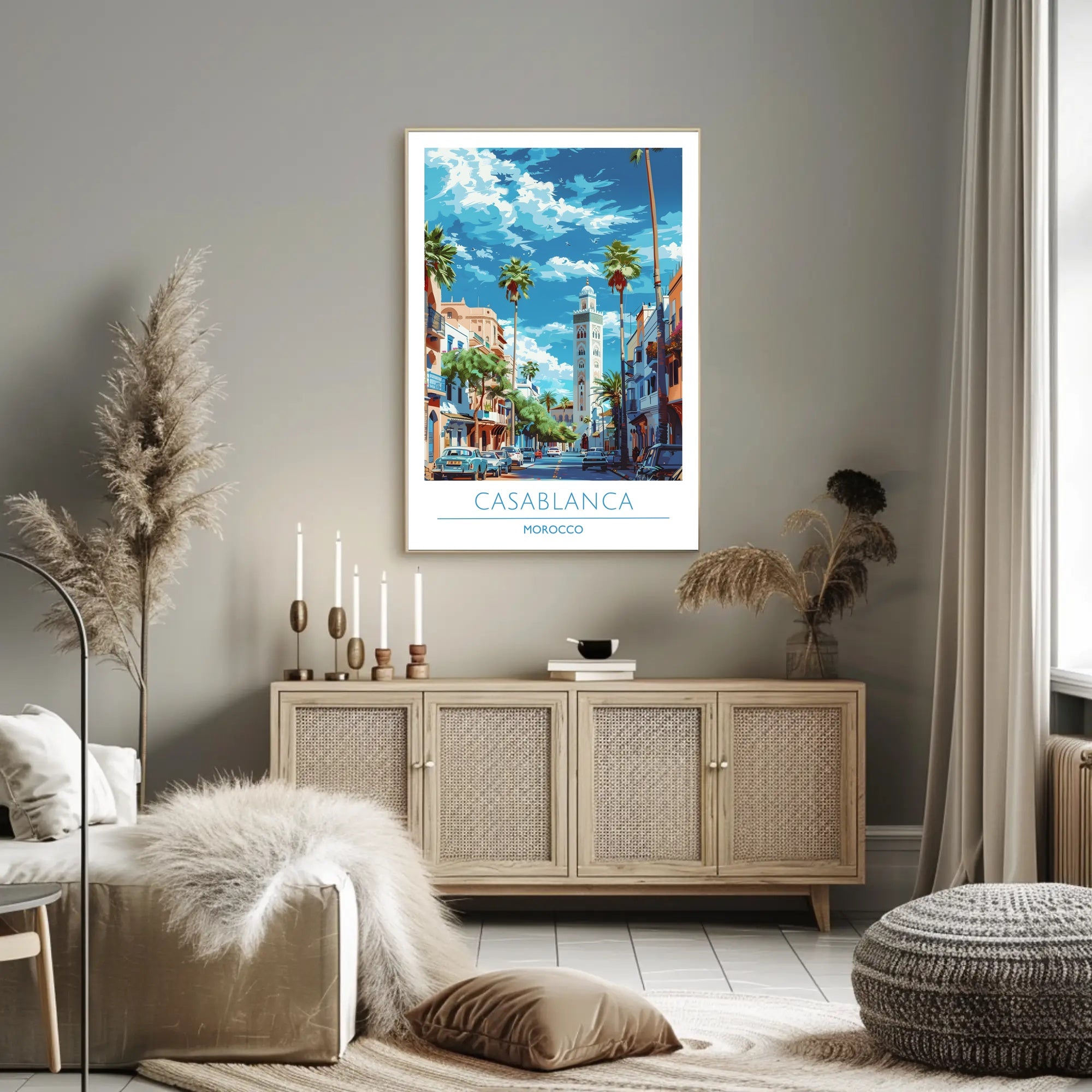 Casablanca Cityscape Poster