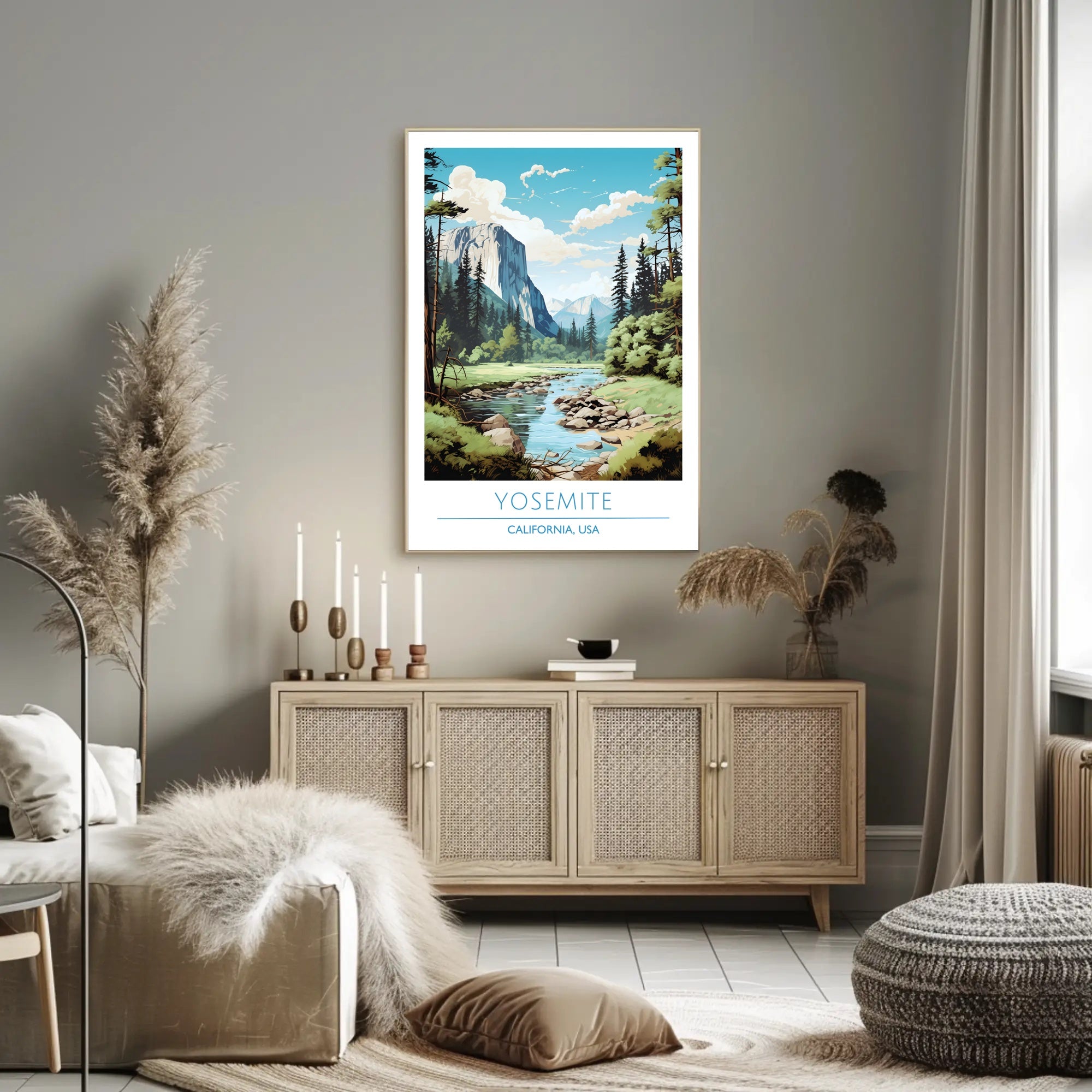 Yosemite National Park Landscape Poster