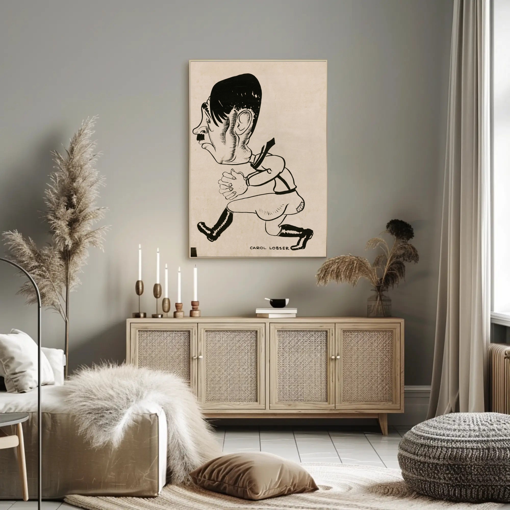 Caricature of a Historical Figure Poster PosterGoat