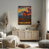 Kings Canyon National Park Scenic Wanderlust Poster