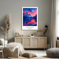 Patagonia Nightscape Travel Poster