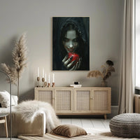 Sinister Apple Dark Fantasy Character Art Poster PosterGoat