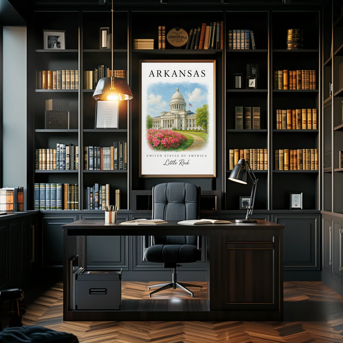 Arkansas, Little Rock Signature Series Vintage Travel Poster