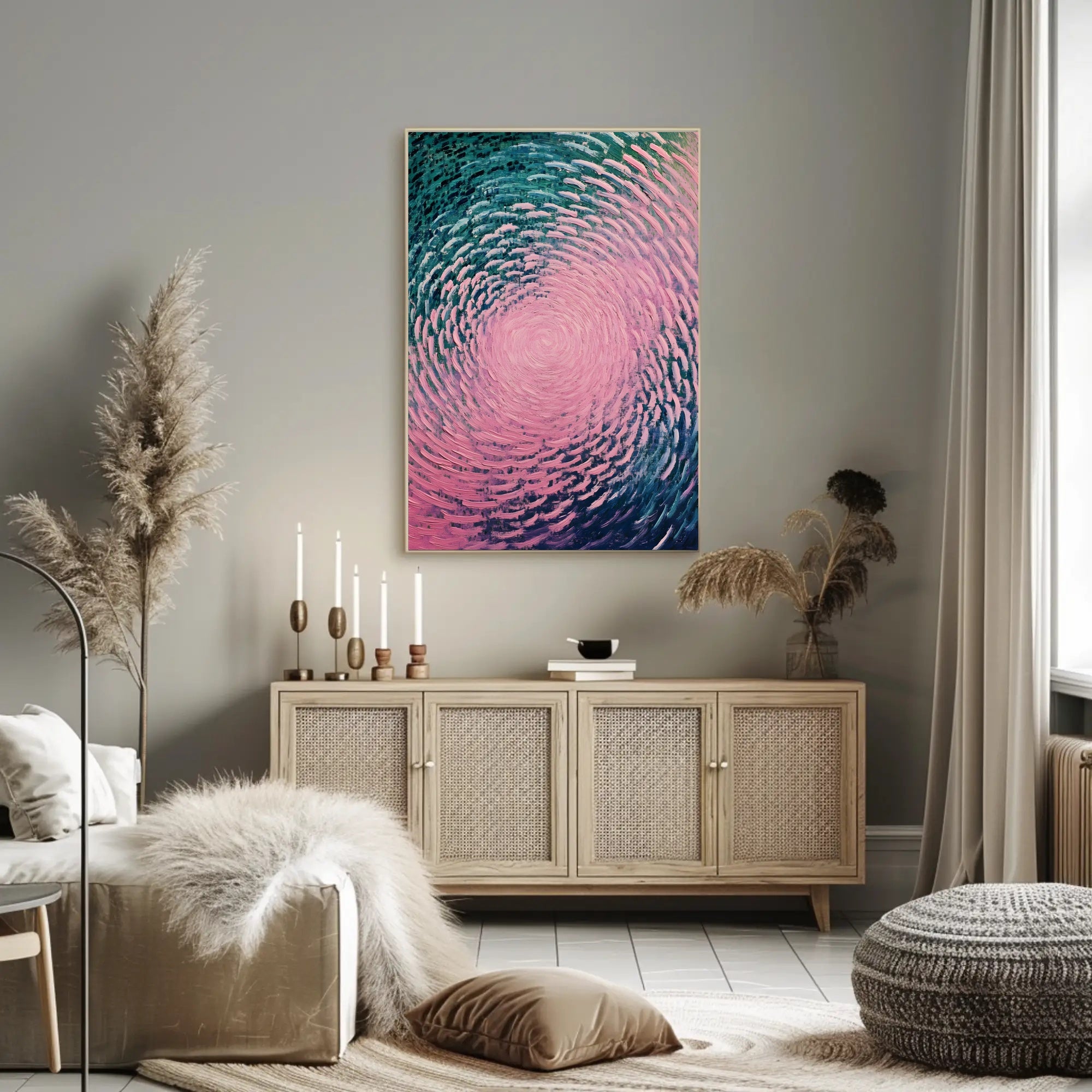 Swirling Colors Abstract Poster Art Print
