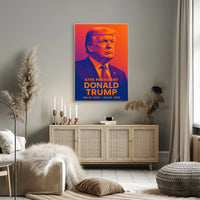 Trump Visionary Collector Vibrant Hues Pop Art Poster