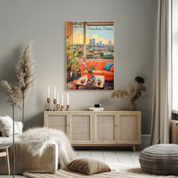 Cozy Houston Living Room View Poster