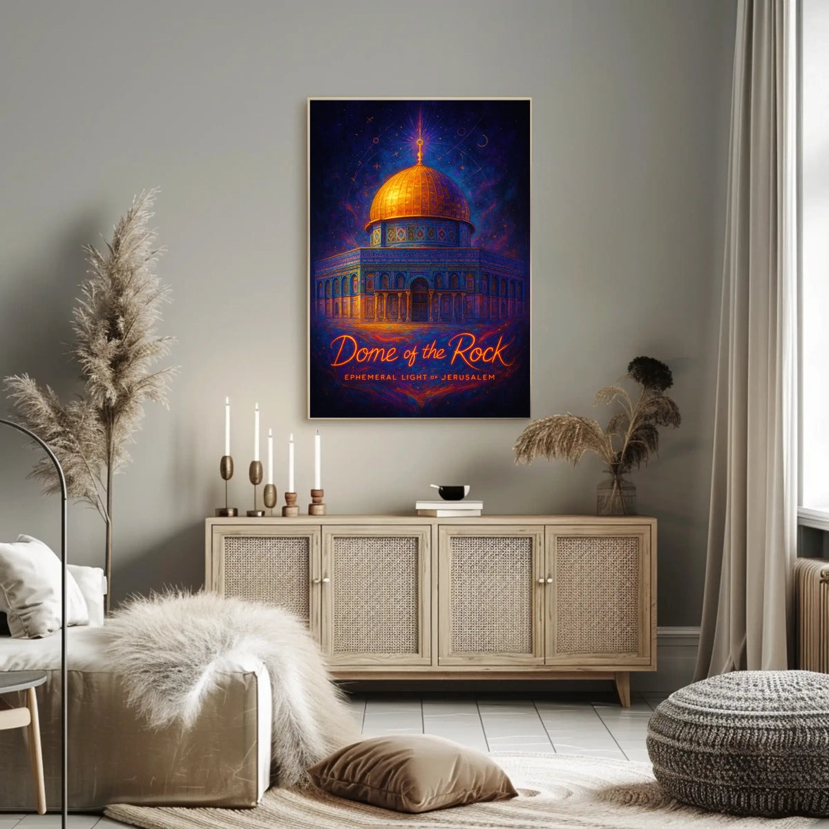 Dome of the Rock Ephemeral Light of Jerusalem Poster