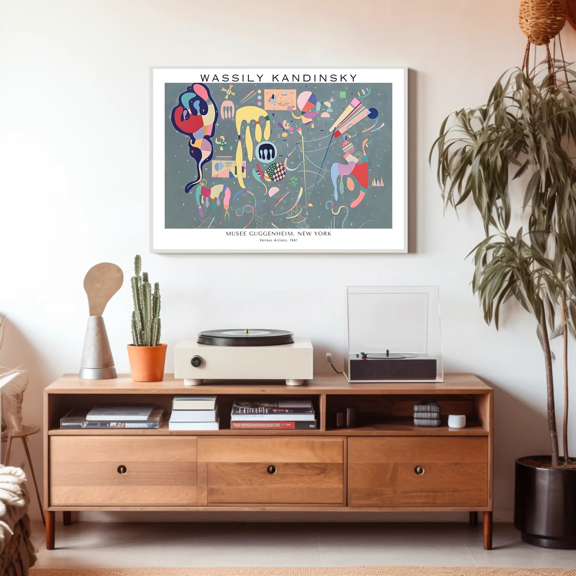 Wassily Kandinsky Various Actions Poster