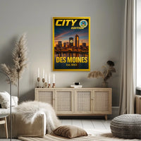 Des Moines City Edition Poster