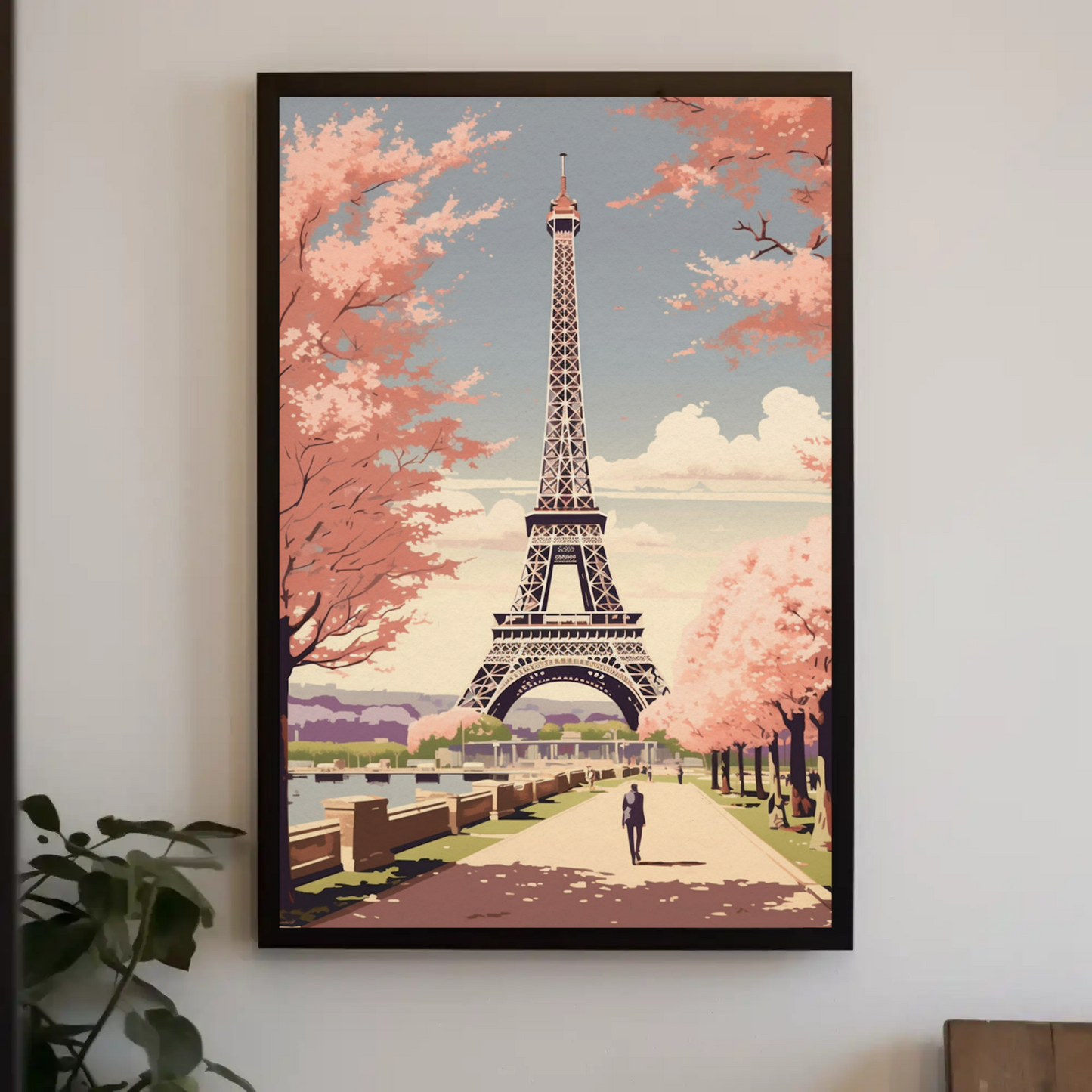 Paris – Eiffel Tower and Cherry Blossoms