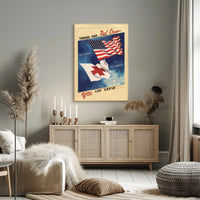 Serve Through the Red Cross Poster PosterGoat