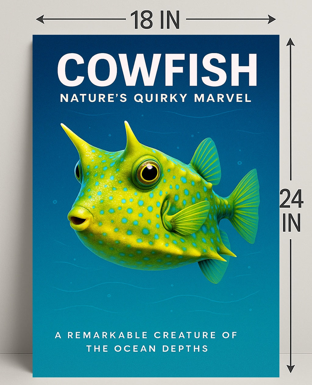 Cowfish Nature’s Quirky Marvel Poster PosterGoat