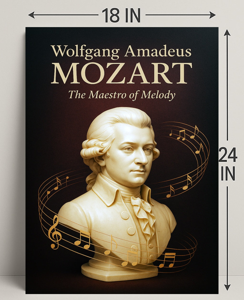 Wolfgang Amadeus Mozart The Maestro of Melody Poster PosterGoat