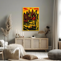 New York Vibes Poster For City Lovers Bold Wall Art