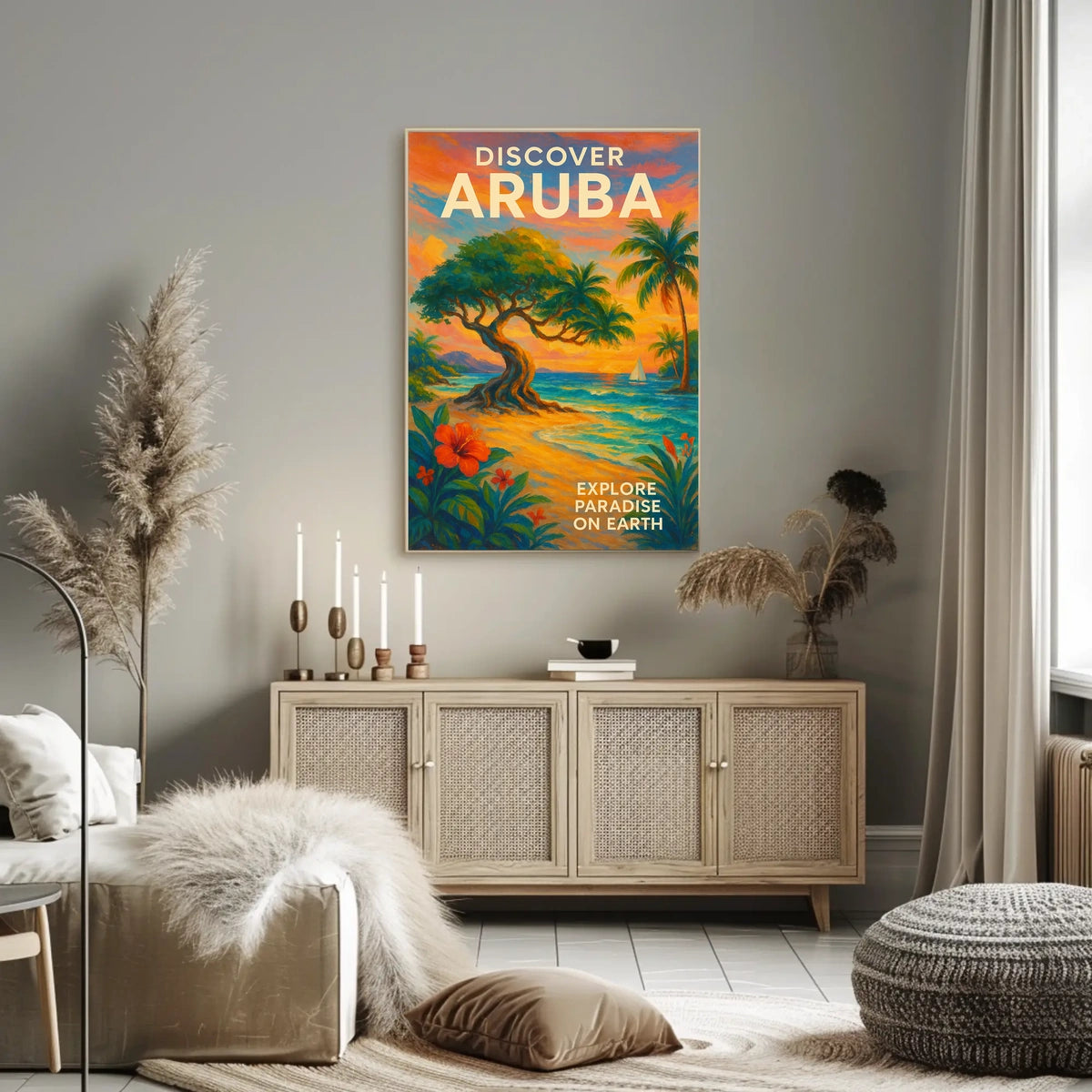 Discover Aruba Tropical Paradise Poster