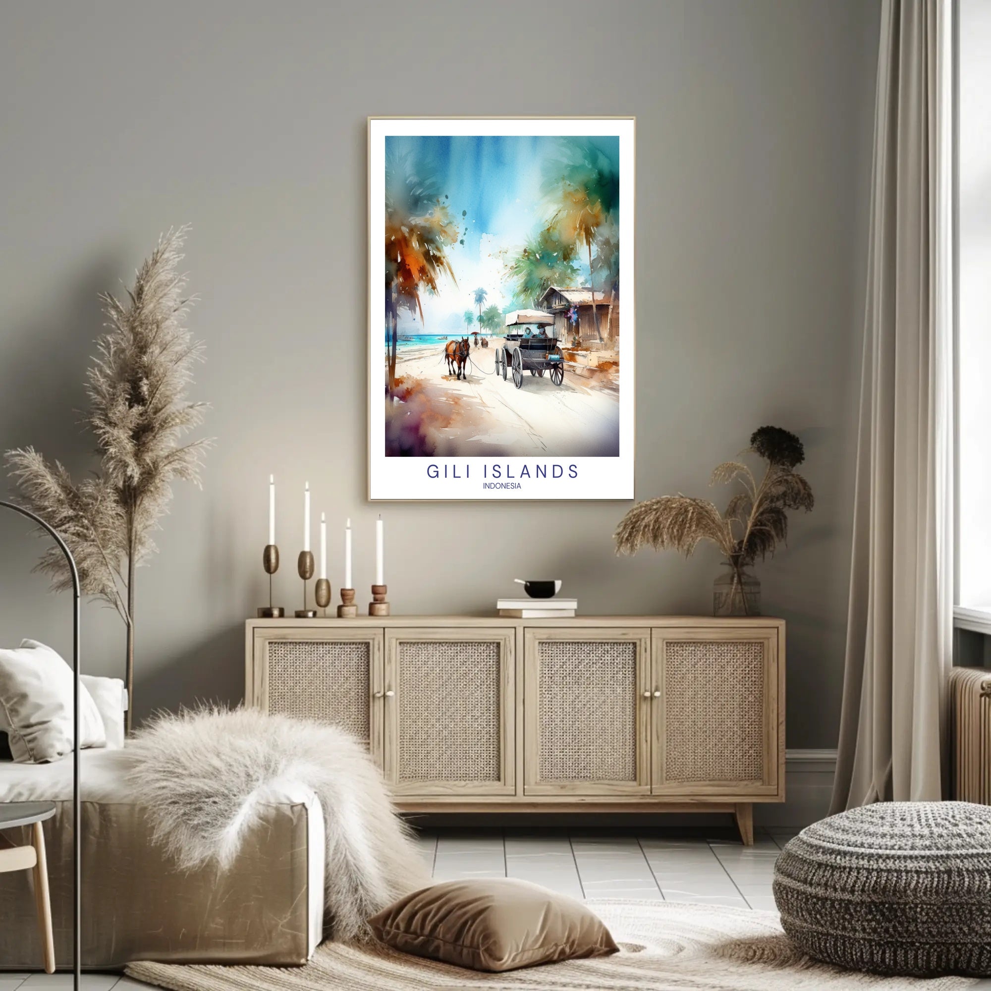 Tranquil Journey Through Gili Islands Poster PosterGoat