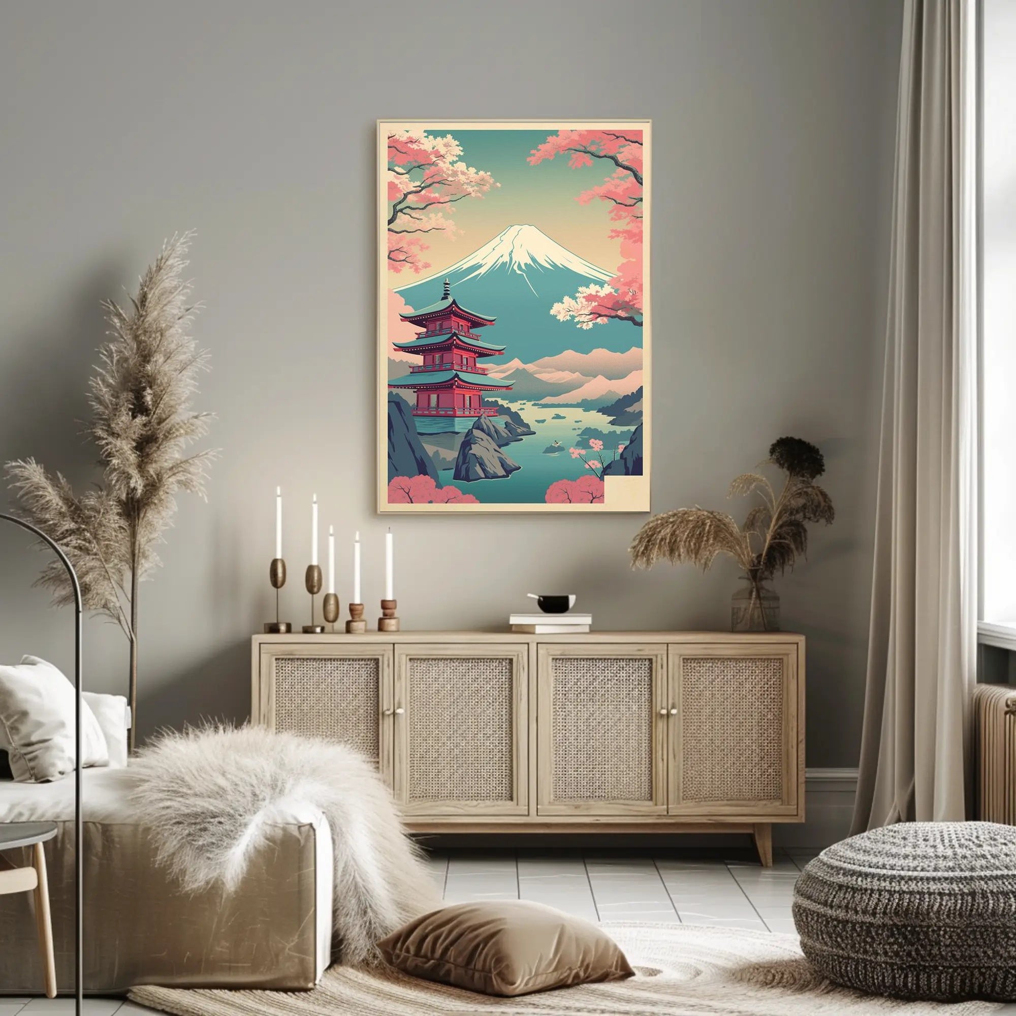 Tranquil Japanese Landscape Poster
