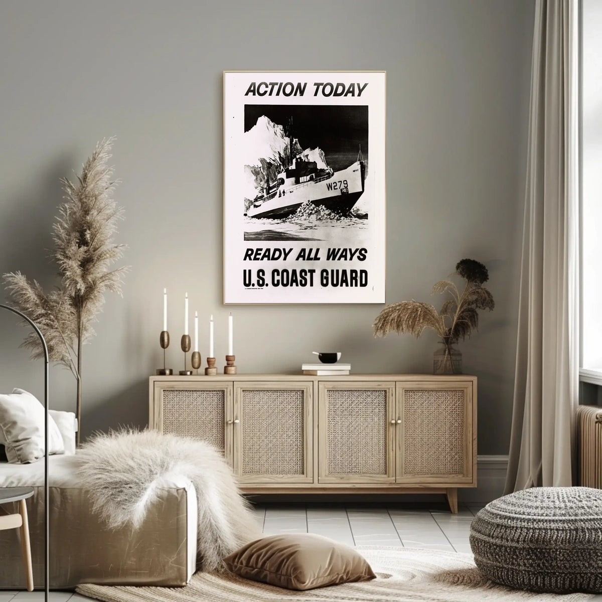 Coast Guard Ship in Ice Military Recruitment Poster