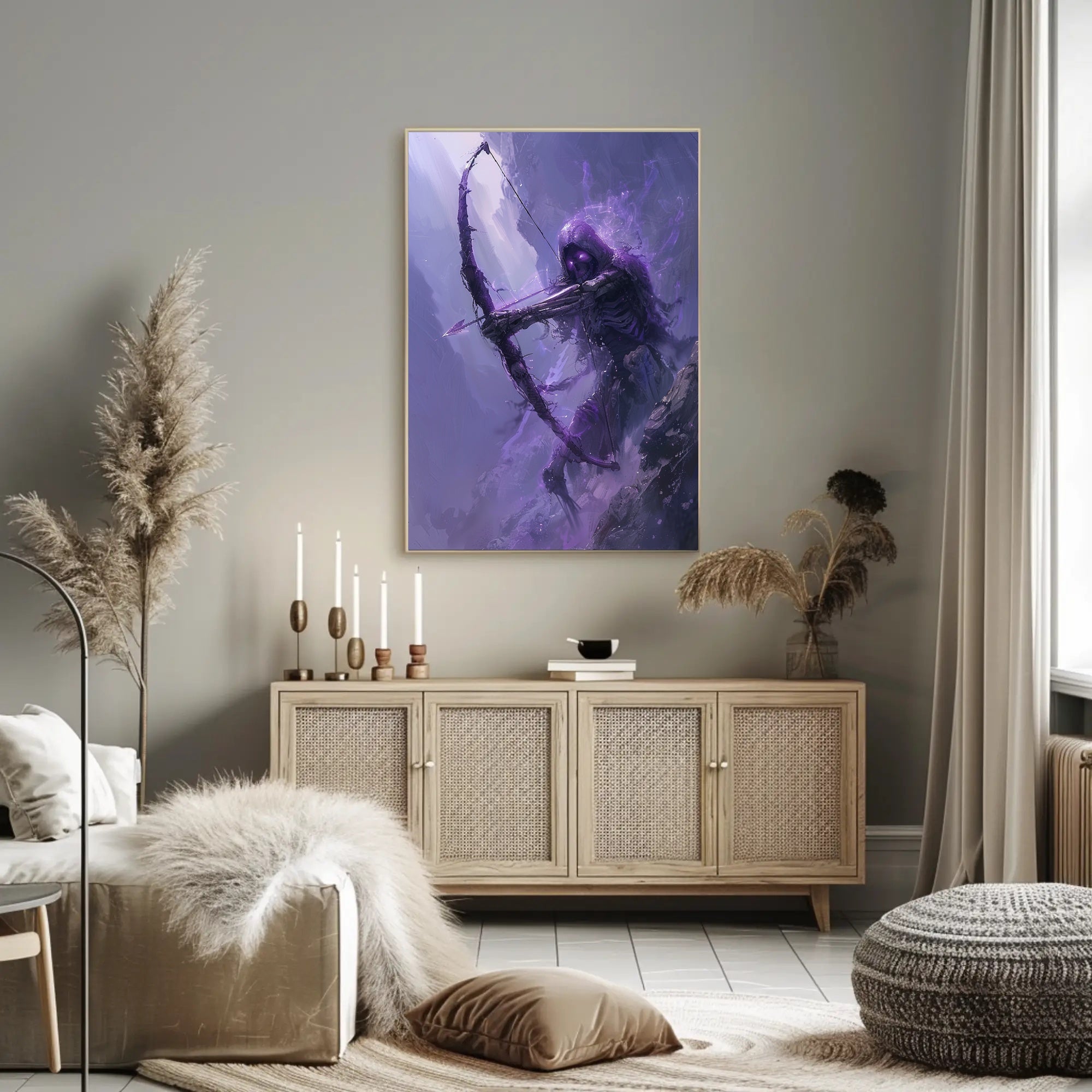 Spectral Archer Fantasy Dark Magic Wall Art Poster PosterGoat