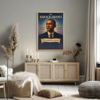 Barack Obama portrait art: Historical or Presidential Poster