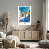Brandenburg Gate Watercolor Travel Poster PosterGoat