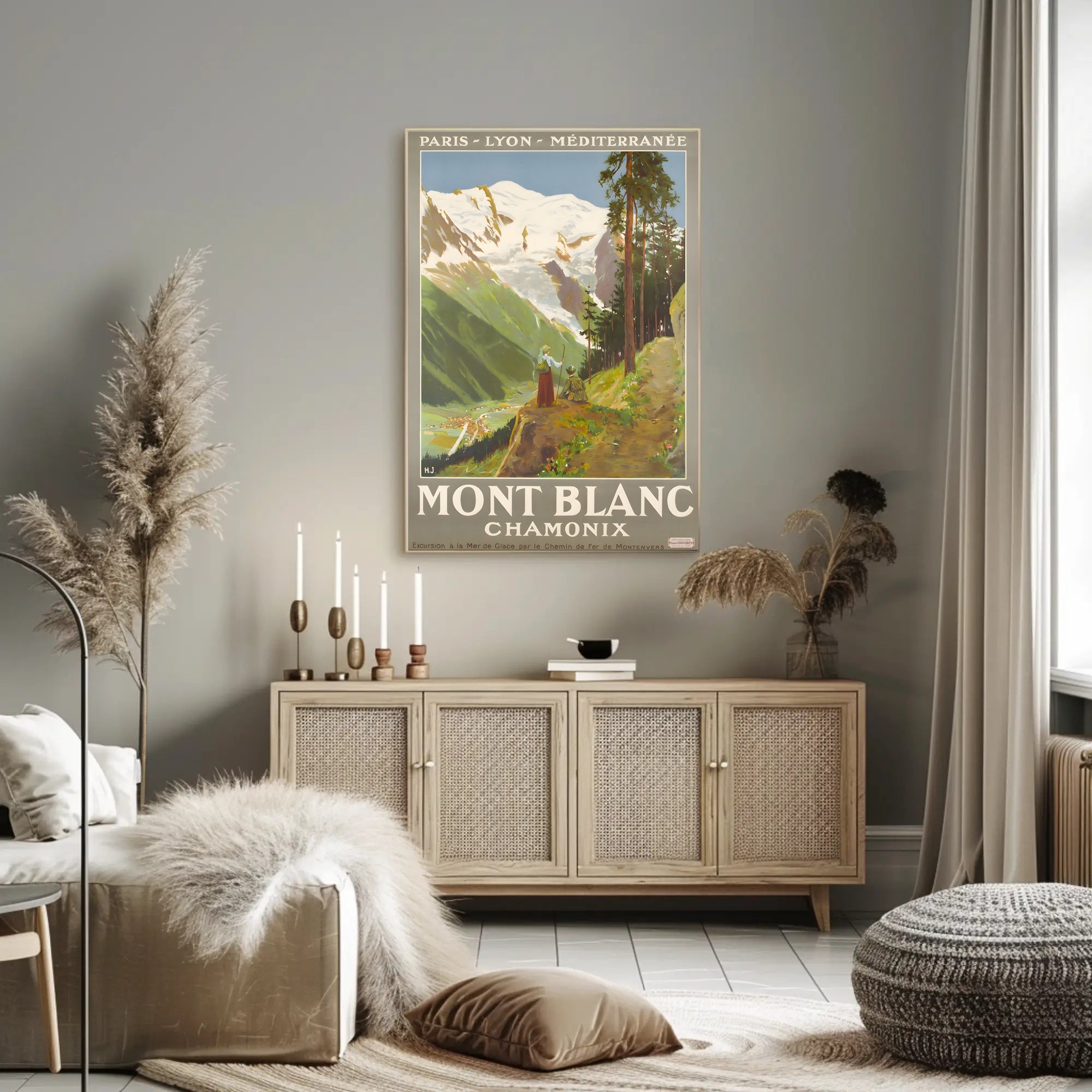 Mont Blanc Adventure Travel Poster PosterGoat