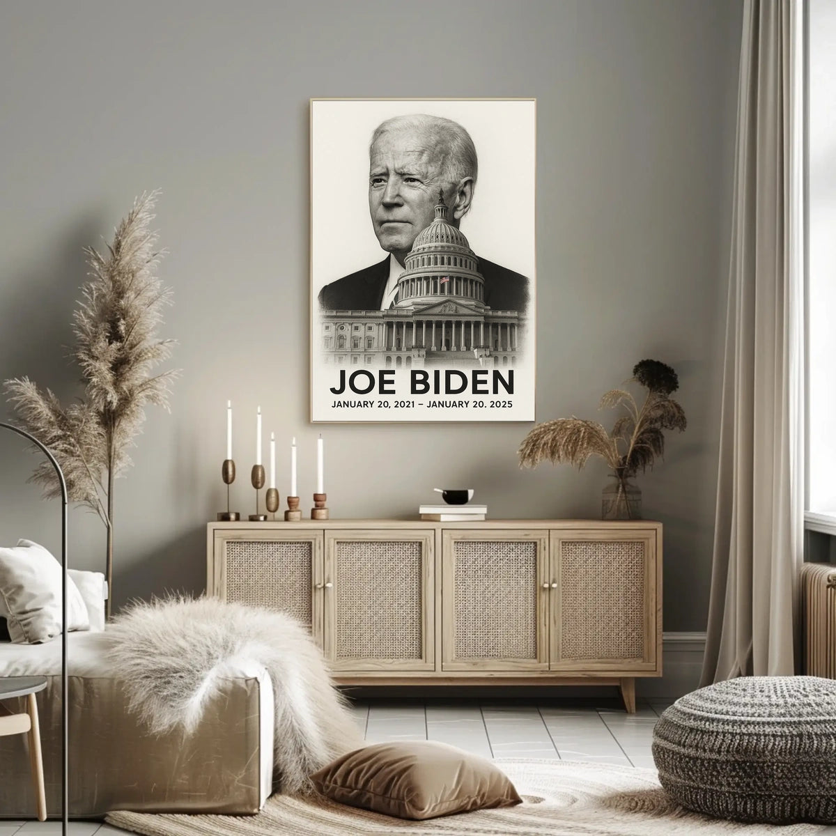 Joe Biden 46th President of the United States Reflections Poster