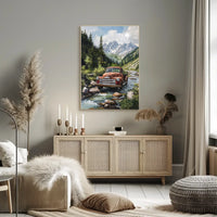 Futuristic Urban Sci-Fi Cityscape Poster