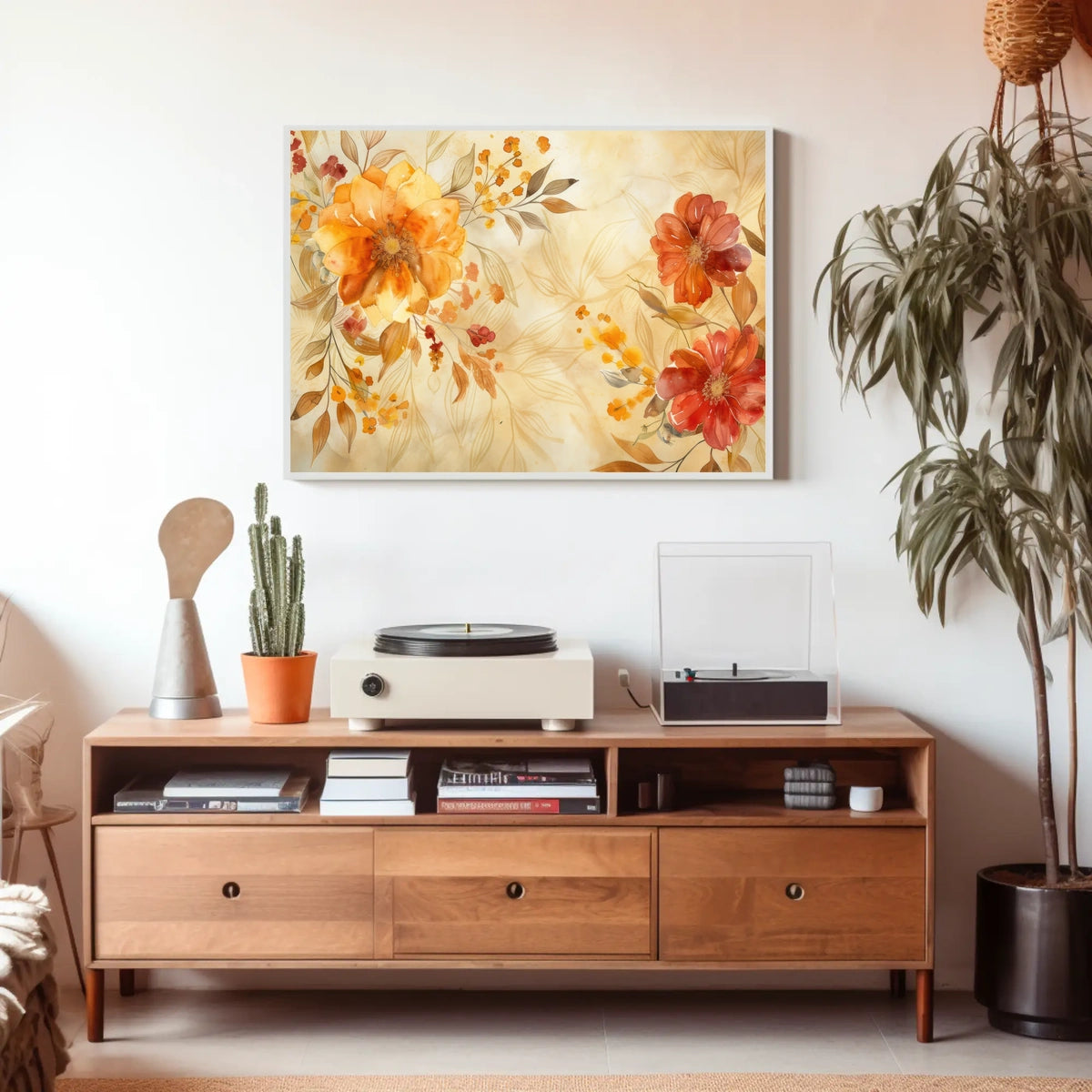 Autumn Floral Elegance Poster