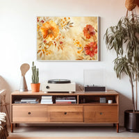 Autumn Floral Elegance Poster